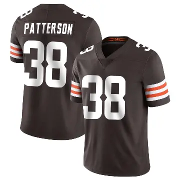 ＃38 Men's Ben Patterson Brown Limited Cleveland Browns Team Color Vapor Untouchable Jersey