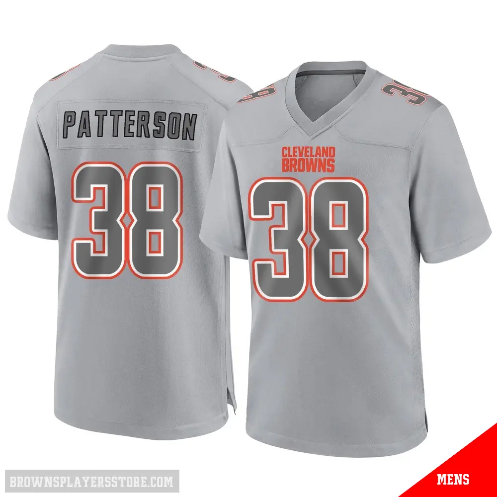 ＃38 Men's Ben Patterson Gray Game Cleveland Browns Atmosphere Fashion Jersey