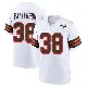 ＃38 Men's Ben Patterson White Game Cleveland Browns 1946 Collection Alternate Jersey