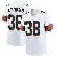 ＃38 Men's Ben Patterson White Game Cleveland Browns Jersey