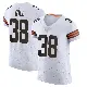＃38 Men's Jaelen Gill White Elite Cleveland Browns Vapor Jersey