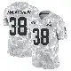 ＃38 Men's Jaleel McLaughlin Arctic Camo Limited Cleveland Browns 2024 Salute to Service Jersey