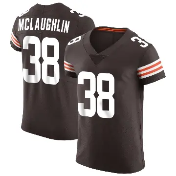 ＃38 Men's Jaleel McLaughlin Brown Elite Cleveland Browns Vapor Jersey