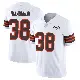 ＃38 Men's Jaleel McLaughlin White Limited Cleveland Browns Vapor 1946 Collection Alternate Jersey