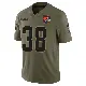 ＃38 Men's Keenan Isaac Olive Limited Cleveland Browns 2025 Salute to Service Jersey