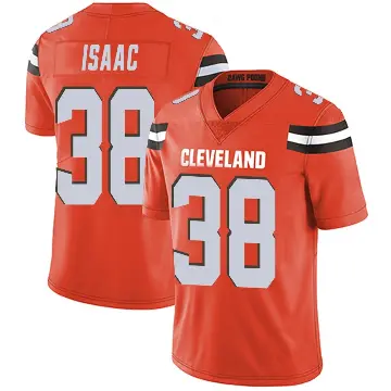 ＃38 Men's Keenan Isaac Orange Limited Cleveland Browns Alternate Vapor Untouchable Jersey