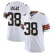 ＃38 Men's Keenan Isaac White Limited Cleveland Browns Vapor Untouchable Jersey