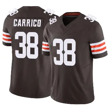 ＃38 Men's Reid Carrico Brown Limited Cleveland Browns Vapor F.U.S.E. Jersey