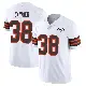 ＃38 Men's Reid Carrico White Limited Cleveland Browns Vapor 1946 Collection Alternate Jersey