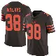 ＃38 Men's Trayveon Williams Brown Limited Cleveland Browns Color Rush Jersey