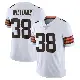 ＃38 Men's Trayveon Williams White Limited Cleveland Browns Vapor Untouchable Jersey