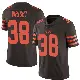 ＃38 Men's Winston Wright Brown Limited Cleveland Browns Color Rush Jersey