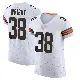 ＃38 Men's Winston Wright White Elite Cleveland Browns Vapor Jersey