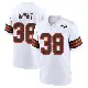 ＃38 Men's Winston Wright White Game Cleveland Browns 1946 Collection Alternate Jersey
