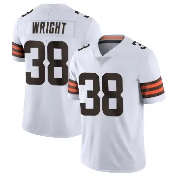 ＃38 Men's Winston Wright White Limited Cleveland Browns Vapor Untouchable Jersey