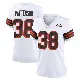 ＃38 Women's Ben Patterson White Game Cleveland Browns 1946 Collection Alternate Jersey