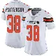 ＃38 Women's Ben Patterson White Limited Cleveland Browns Vapor Untouchable Jersey