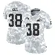 ＃38 Women's Jaelen Gill Arctic Camo Limited Cleveland Browns 2024 Salute to Service Jersey