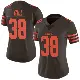 ＃38 Women's Jaelen Gill Brown Limited Cleveland Browns Color Rush Jersey