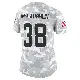＃38 Women's Jaleel McLaughlin Arctic Camo Limited Cleveland Browns 2024 Salute to Service Jersey