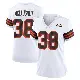 ＃38 Women's Jaleel McLaughlin White Game Cleveland Browns 1946 Collection Alternate Jersey