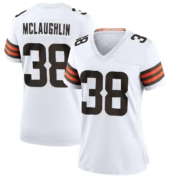 ＃38 Women's Jaleel McLaughlin White Game Cleveland Browns Jersey