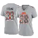 ＃38 Women's Keenan Isaac Gray Game Cleveland Browns Atmosphere Fashion Jersey