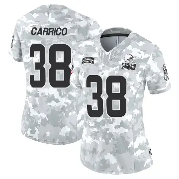 ＃38 Women's Reid Carrico Arctic Camo Limited Cleveland Browns 2024 Salute to Service Jersey