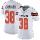 ＃38 Women's Reid Carrico White Limited Cleveland Browns Vapor Untouchable Jersey