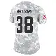 ＃38 Women's Trayveon Williams Arctic Camo Limited Cleveland Browns 2024 Salute to Service Jersey
