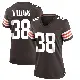 ＃38 Women's Trayveon Williams Brown Game Cleveland Browns Team Color Jersey