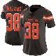 ＃38 Women's Trayveon Williams Brown Limited Cleveland Browns Team Color Vapor Untouchable Jersey