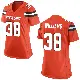 ＃38 Women's Trayveon Williams Orange Game Cleveland Browns Alternate Jersey