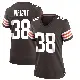 ＃38 Women's Winston Wright Brown Game Cleveland Browns Team Color Jersey