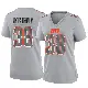 ＃38 Women's Winston Wright Gray Game Cleveland Browns Atmosphere Fashion Jersey