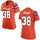 ＃38 Women's Winston Wright Orange Game Cleveland Browns Alternate Jersey