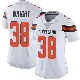 ＃38 Women's Winston Wright White Limited Cleveland Browns Vapor Untouchable Jersey