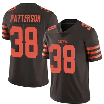 ＃38 Youth Ben Patterson Brown Limited Cleveland Browns Color Rush Jersey