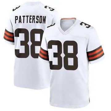 ＃38 Youth Ben Patterson White Game Cleveland Browns Jersey