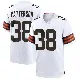 ＃38 Youth Ben Patterson White Game Cleveland Browns Jersey