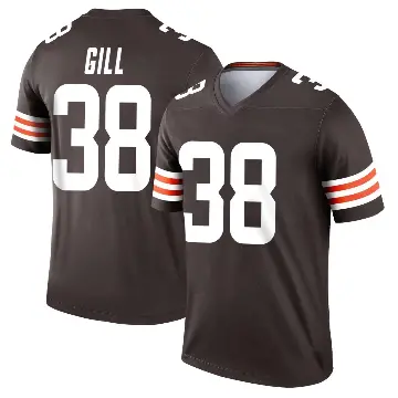 ＃38 Youth Jaelen Gill Brown Legend Cleveland Browns Jersey