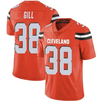 ＃38 Youth Jaelen Gill Orange Limited Cleveland Browns Alternate Vapor Untouchable Jersey