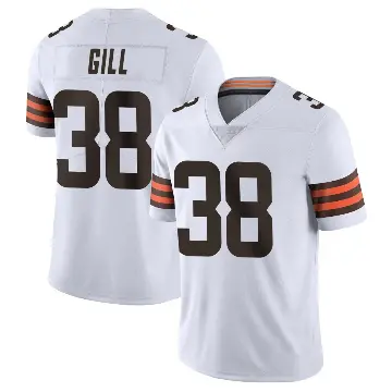 ＃38 Youth Jaelen Gill White Limited Cleveland Browns Vapor Untouchable Jersey