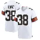 ＃38 Youth Keenan Isaac White Game Cleveland Browns Jersey