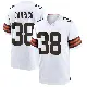 ＃38 Youth Reid Carrico White Game Cleveland Browns Jersey