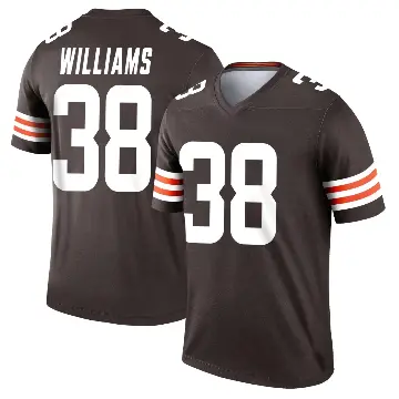 ＃38 Youth Trayveon Williams Brown Legend Cleveland Browns Jersey