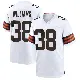＃38 Youth Trayveon Williams White Game Cleveland Browns Jersey