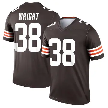 ＃38 Youth Winston Wright Brown Legend Cleveland Browns Jersey