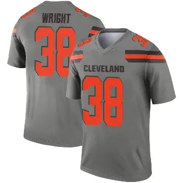 ＃38 Youth Winston Wright Legend Cleveland Browns Inverted Silver Jersey