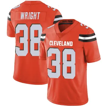 ＃38 Youth Winston Wright Orange Limited Cleveland Browns Alternate Vapor Untouchable Jersey